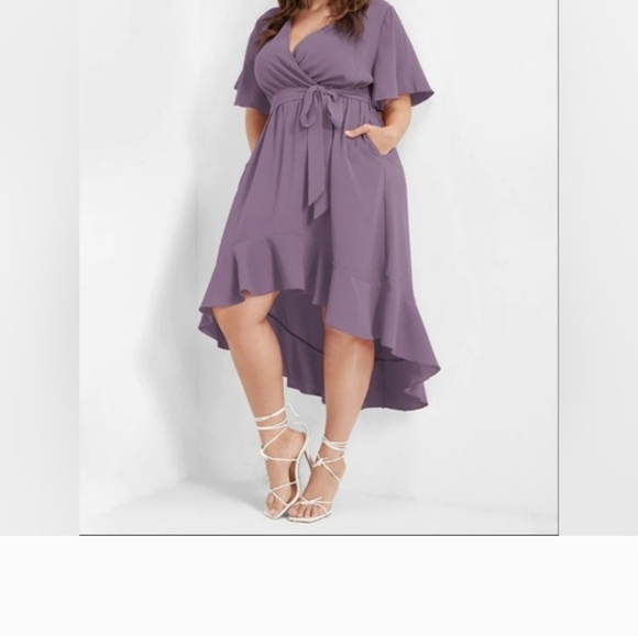 BLOOMCHIC  High-Low Dress, W/ Pockets, Size 12/L - Picture 2 of 5